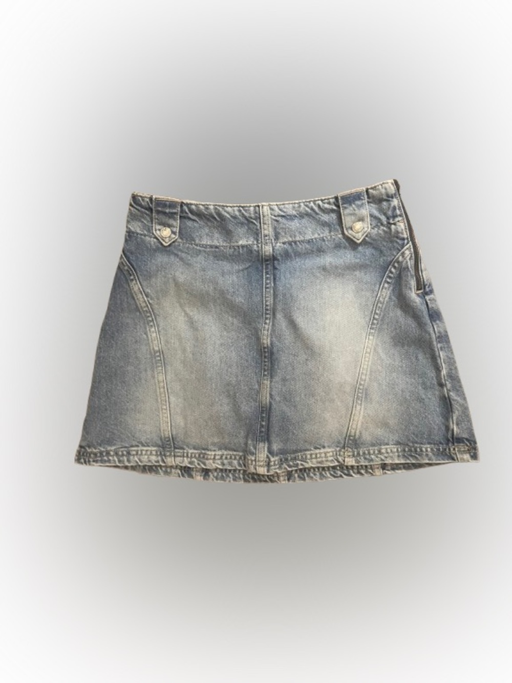 We The Free People Denim Skirt Size 26 Boho Blue Summer Mini Y2K Beach Vacation